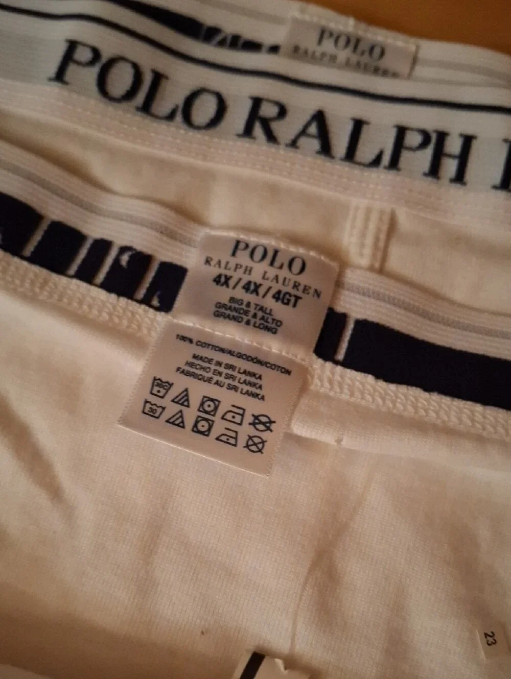 Polo by Ralph Lauren White Briefs with Branded Waistband